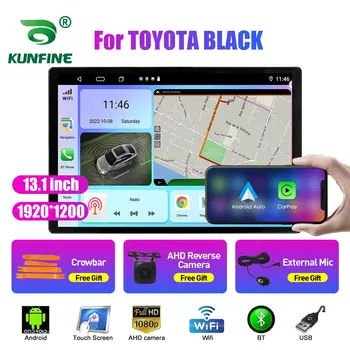 13,1 hüvelykes autórádió TOYOTA FEKETE autó DVD GPS navigáció sztereó Carplay 2 Din központi multimédia Android Auto