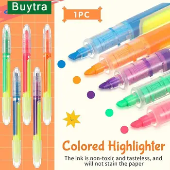 1db kétfejű kiemelő színes egyenes folyékony jelölő toll kézszámla Ez a diák írószer