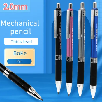 2,0 mm Mechanikus ceruza készlet 2B automata diákceruza Fekete ceruza vezet Iskolai tollak kellékek Irodai Kawaii írószerek