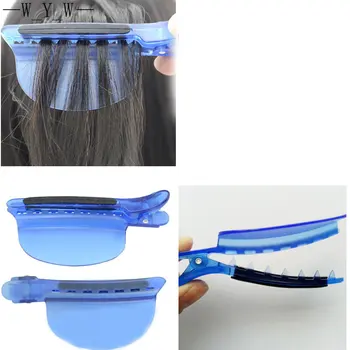 2 db sebességelválasztó csipesz kék színű metsző klipek hajhosszabbító fodrászokhoz Pro szalon eszközök