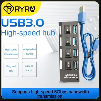 3.0 hub USB HUB elosztó Több USB 3.0 hub Több 4/7 portos elosztó hálózati adapterrel Számítógépes tartozékok Hub PC-hez