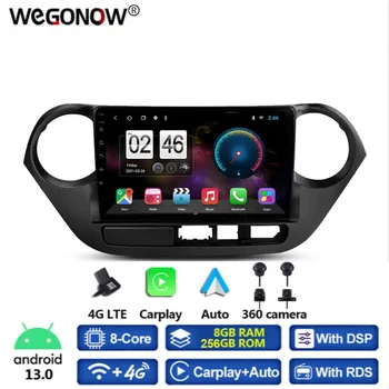 360 panoráma kamera 8G + 256G Android 13.0 autó DVD lejátszó GPS WIFI Bluetooth RDS rádió Hyundai Grand i10 2013 2014 2015 2016