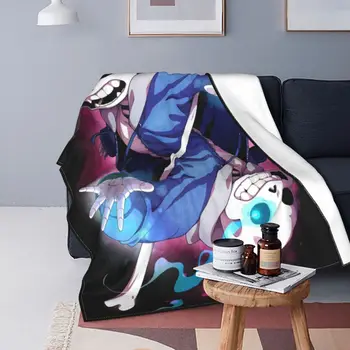 3D nyomtatott Undertale Sans Videojáték takarók Kényelmes puha flanel Őszi anime takaró kanapéhoz Kültéri ágynemű