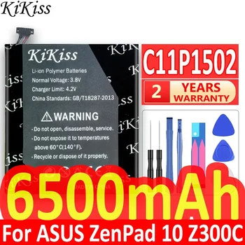 6500mAh kikiss akkumulátor ASUS ZenPad 10 Z300C Z300CL Z300CG C11P1502 akkumulátorhoz Teljes kapacitás