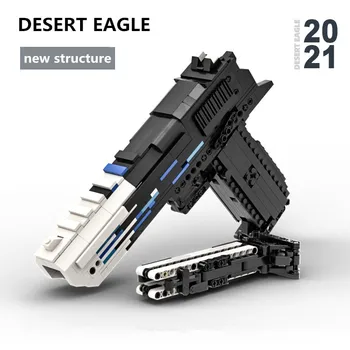900db CSGO sorozat nehéz fekete sivatagi sas pisztoly építőelemek készlet egylövéses pisztoly DIY kockák játékok fiúknak karácsonyi ajándék