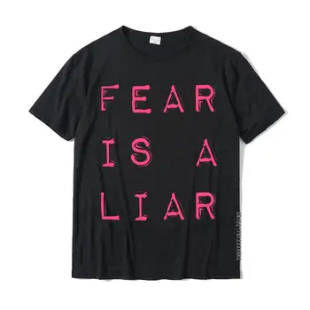 A félelem hazug keresztény inspiráló idézet póló Nyári pamut felnőtt felsők ing Egyedi családi felső pólók