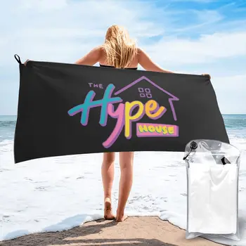 A Hype House Essential Poly Cotton fürdőlepedő Strandtörölköző mikroszálas Quick Dry Törölköző Kültéri utazás Hordozható Gyors szárítás Puha