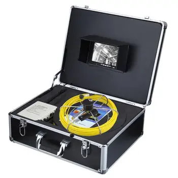  akkumulátoros 20M kábel 1000TVL 23 mm-es objektív ipari endoszkóp 7 hüvelykes csatornacső-ellenőrző kamera