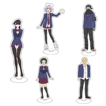Anime akril Komi Shouko cosplay karakter figura 15cm állvány Kawaii kiegészítők lányoknak Gyűjtemények Ajándékok