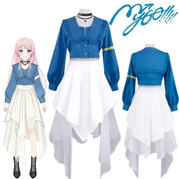 Anime BanG Dream MyGO cosplay Anon Chihaya cosplay jelmez egyenruha felső szoknya teljes készlet Halloween Farsangi parti jelmez nőknek