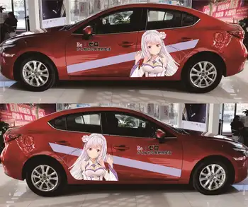 Anime Beauty Zero autó matricák Ajtó oldali matricák Bármilyen autóhoz alkalmas matricák Autós bakelit grafika Autóalkatrészek Autó matricák Autó matricák