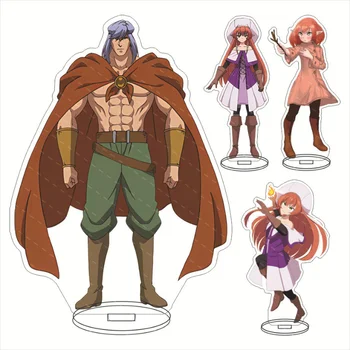 Anime KeyChain Férfi Helck Key Chain Women Plate Desk Decor Standing Cos Collection Ornament Accesorios Kids Akril Doll Party