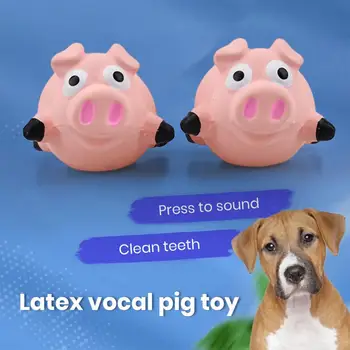 Aranyos rajzfilm Malac kutya játék Fogászati egészségügyi ellátás Sertés design Emulziós kutya játékok Harapásálló Hangos felépítésű Fogzásbarát kicsiknek