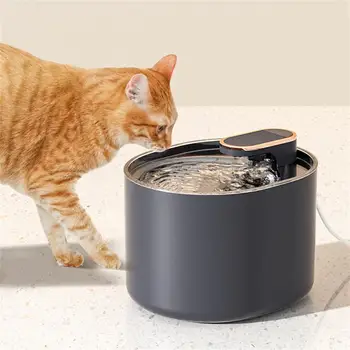 Automatikus macska szökőkút LED fényű Ultra csendes kisállat ivóvíz szökőkút USB macskák elektromos némító vízadagoló