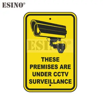 Autó stílus figyelmeztetés Figyelem Ezek a helyiségek CCTV felügyelet alatt állnak PVC matrica vízálló autó karosszéria matrica minta vinil