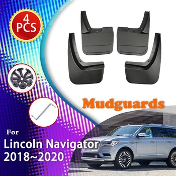 Autó sárfogó a Lincoln Navigator számára 2018 2019 2020 Sárfogó Első hátsó kerék fröccsenésvédő sárvédő Sárvédők Autóalkatrész kiegészítők