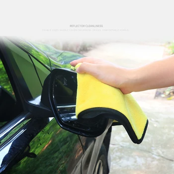 Autómosó törölközők mikroszálas mosó szárító törölköző erős vastag plüss poliészter tisztítókendő autó részletezés mosás automatikus kiegészítők