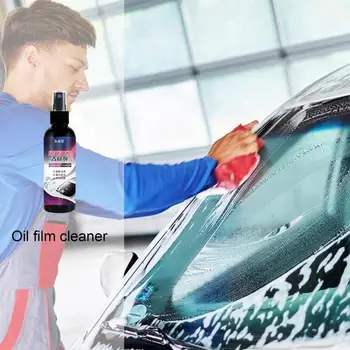Autóüveg olaj fólia eltávolító ablaktisztító automatikus szélvédő polírozó vegyület 100ml vízlepergető spray esőgátló autóüveghez