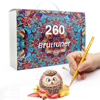 Brutfuner Professional 260 színes ceruzák rajzolása anime design Színes ceruza készlet színező vázlat ceruza Iskola művészeti kellékek