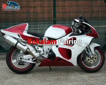 Burkolati készlet Suzukihoz TL1000R 1998 1999 2000 2001 2002 2003 TL 1000R 98-03 Fehér piros motorkerékpár karosszéria (fröccsöntés)