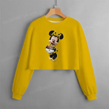 Crewneck Disney pulóver Gyerekruházat Lány kapucnis pulóverek Ingyenes szállítás 14 év xxx tavasz gyerek lány kabát Mickey Fall