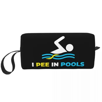 Egyéni vicces úszás Pisilek a medencékben Utazás kozmetikai táska nőknek Smink piperecikkek rendszerező Női szépség tároló Dopp készlet