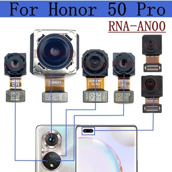  Első hátsó kamera Huawei Honor 50 Pro RNA-AN00 eredeti elülső szelfihez hátul Fő kameramodul hajlított alkatrészek