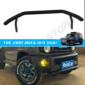 Első lökhárító védőrúd acél Jimny kiegészítők Suzuki Jimny JB64 JB74 2019 2020 2021 2022 2023 Autó első lökhárító dekoráció