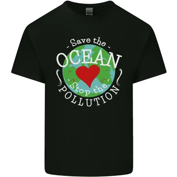 Environment Save the Ocean Stop Pollution férfi pamut póló póló felső