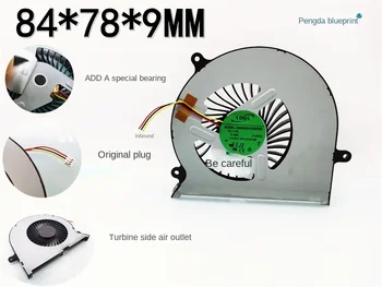 Eredeti Ab08405hx080300 8cm 5V notebook kipufogó turbina fúvó szélhűtő ventilátor