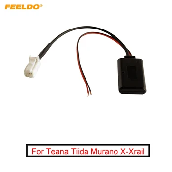 FEELDO autós aux-in vezeték nélküli Bluetooth adapter modul Audio rádióvevő mikrofonnal Teana Tiida Murano X-Xrail AUX kábelhez