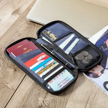 Forró utazási pénztárca Családi útlevél birtokos Utazási kiegészítők Dokumentum táska kártyatartó Kreatív vízálló dokumentum tok Rendező