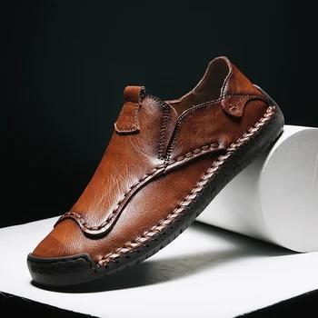 Férfi cipők Kültéri alkalmi cipők Csúszásmentes cipők Férfi kényelmes naplopók Férfi kiváló minőségű könnyű, kézzel készített csizmák