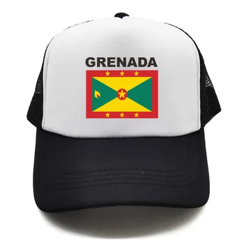 Grenada Trucker sapka Nyári férfiak Cool Flag Country Hat Baseball sapkák Uniszex kültéri hálós sapkák