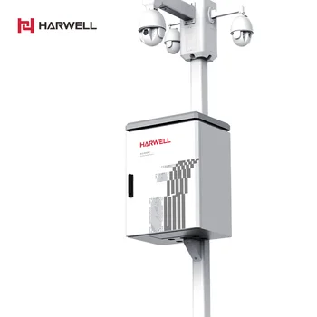 Harwell 15U 600*800*450 MM SECC fém IP55 oszlopos falra szerelés beltéri kültéri utcai elektromos elosztó hálózati szekrények