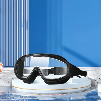 HD feszesség Úszószemüveg Búvármaszk füldugóval Párásodásgátló szemüveg Úszó szilikon védőszemüveg Úszószemüveg