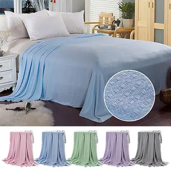 Home Throw takaró Mosható Sping & Nyári takaró Könnyű Clas-sic ágy kockás kanapéhoz Dekoratív kötött takaró,