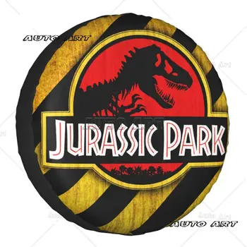 Jurassic Park sárga gumiabroncs-fedél SUV pótkerékvédő 14