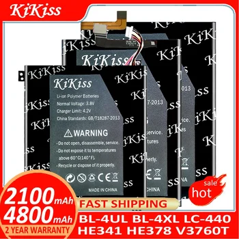 KiKiss akkumulátor Nokia Asha 225 Asha225 BL 4UL TA-1029 BL-4XL LC-440 HE378 V3760T akkumulátorokhoz Batterij + Track NO