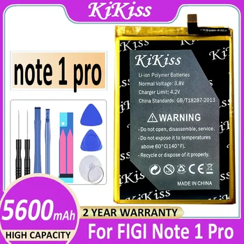 KiKiss Erőteljes akkumulátor 5600mAh FIGI Note 1 Pro Bateria számára