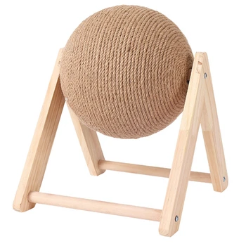 Kisállat kaparólabda játék cica szizál kötél labdakaparó kopásálló kisállat bútor kellékek