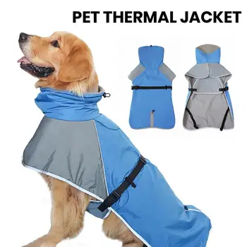 Kisállat ruhák Meleg vízálló kisállat kabátok fényvisszaverő kialakítással az időjáráshoz Ideális kis, közepes kutyák számára Fényvisszaverő kisállat kabát