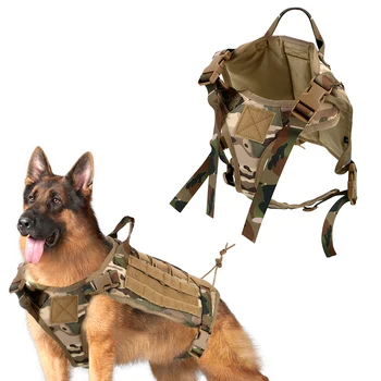 Kisállat termékek M/L/XL Kis nagytestű kutyákhoz állítható kiskutya Taktikai kutyahám mellény Lélegző pásztorkutya mellény