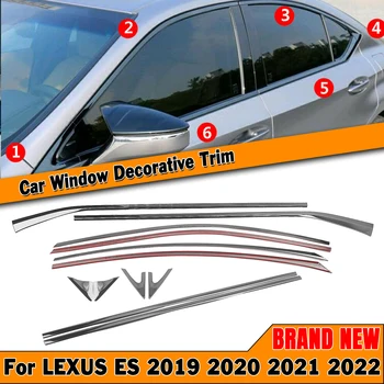 Lexus ES 2019-2022 ES300h ES350 12db autó külső ablakcsík burkolat dekoratív burkolat titán fekete szélvédő tömítés pajzs
