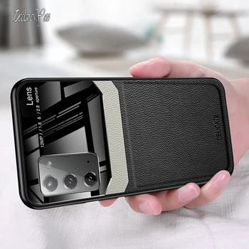Megjegyzés 20 Ultra tok DECLAREYAO vékony kemény szilikon puha plexi Coque Samsung Galaxy Note 20 10 Plus Lite 9 8 Case bőrhöz