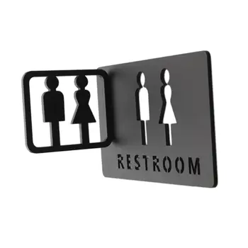 Mellékhelyiség jel ajtó kiegészítők WC jel kereskedelmi egyházi szálloda számára