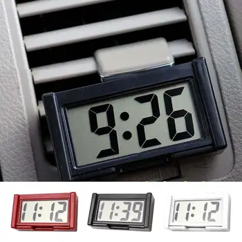 Mini digitális autós óra Elektronikus időmérő műszerfal óra Nagy képernyő Autós óra Dátum és idő kijelző Tartós óra A kötőjel