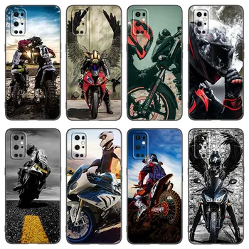 Moto Cross motorkerékpár sporttelefon tok OnePlus 7T 8T 9RT 10R Pro 6T Nord 2T CE2 N10 N20 N100 N200 ACE 5G puha fekete borítóhoz