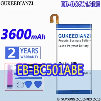 Nagy kapacitású GUKEEDIANZI EB-BC501ABE EBBC501ABE akkumulátor 3600mAh SAMSUNG C501 C5 Pro C5Pro C5010 készülékhez