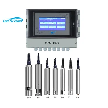  Online vízelemzés PH / EC / DO / ION / NH3 / klór / TSS / zavarosságmérő érzékelő elektródával az uszoda vízminőség-teszteréhez